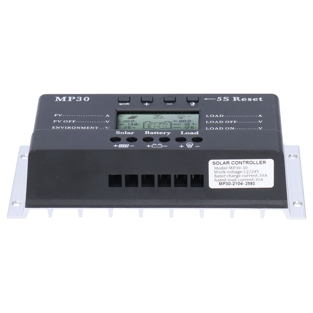 Controlador De Carga, MPPT Modo PWM Pantalla LCD De retroceso Protección Contra El Circuito Controlador Solar Para El Hogar Para Al Aire Libre