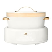 Beautiful 10-in-1, 8 Qt Multi-Cooker with Bamboo Steamer Insert, 7 Preset Functions, and EverGood Ceramic Nonstick Coating, White Icing by Drew Barrymore