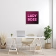 thumbnail image 2 of Stupell Industries Neon Lady Boss Fashion Modern Pink Word Design, 24 x 24,Design by Dawn Vietro, 2 of 8