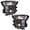 Clear lens Black Housing Amber Reflector, variant on CROSSDESIGN Headlights Fit for Ford F150 2015-2017 Headlamps