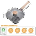 thumbnail image 3 of AMZYYDS sarten Antiadherente para huevos,sartens 4 huevos con Tapa de Vidrio,sart&eacute;n para huevoS,sarten para huevo de cuatro agujeros,sartens antiadherente para huevo(negro 4 agujeros), 3 of 7