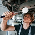 thumbnail image 6 of Telescoping Inspection Mirror 1 x 2" Oval 7.9" to 24" 360 Degree Stainless Steel Inspection Swivel Head Extendable Mirrors for Technicians Mechanics Contractors, Silver, 6 of 7