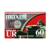Maxell 109024 60 Minute Storage Capacity Normal Bias Type Flat Packs 2 Pack Cassettes
