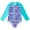 A, variant on URMAGIC Girls Swimsuits One Piece Long Sleeve Rashguard UPF50+ Sun Protective Bathing Suit 2-10 Years