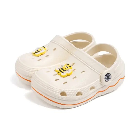 Meckior Toddler Boys Girls Garden Clogs Cartoon Slides Shoes Slip On Slipper Water Sandals For Little Kids