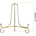 thumbnail image 2 of uxcell Plate Stand for Display, 6 Inch 2Pcs Iron Decorative Plate Holder Metal Easel Folding Display Stand for Photo Picture Frame, Gold, 2 of 5