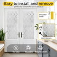 thumbnail image 6 of OHTMERU Window Privacy Film Decorative Window Film for Bathroom,Front Door,Home, Static Cling Stained Glass Sticker Opaque Heat Control UV Blocking Non Adhesive  17.5x78.7 inche, 6 of 9