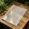 thumbnail image 4 of Solivara Expanding File Folder Pull Out Clips Transparent Thickened For Document Organization Home Office(Pink,8.43*11.89in), 4 of 5