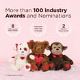 thumbnail image 5 of Bearington Valentino Stuffed Monkey Plush – 6 Inch Cute Valentines Stuffed Animal, Soft Heart Monkey Toy for Kids, Couples, or Romantic Valentine's Day Surprises, 5 of 7