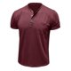 thumbnail image 4 of pstuiky camisetas de manga corta para hombre, Blusa de manga corta con cuello vuelto, bolsillos y botones de color liso para hombre camisas casuales para hombre l, 4 of 5