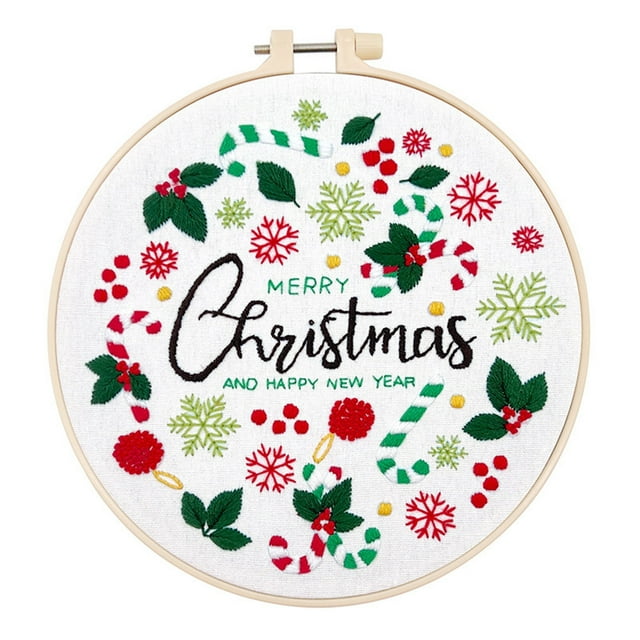 Pcksrro Home Decorations Items and Hanging Ornaments Deal!Beginner's Embroidery Flower Kit Beginner Hand Embroidery 0 Based Diy Hand Embroidery Material Package