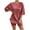 *Red, variant on VBVC No Boundaries Women's Knit Crewneck 2 Piece Outfits,Womens Short Sleeve Tee Top and Shorts Sets,Ladies Solid Color Tracksuits With Pockets,Green,Size S