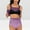 Purple bathing suits for women, variant on Wycnly Womens Swimsuits Bikini Set for Women Bikini Set Two Piece Swimsuits Summer Gradient Print Ruffle Trim High Waist Bathing Suits Swimsuit Women