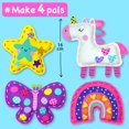 thumbnail image 2 of Kit de costura y pegatinas EZCRA Easy Arts and Crafts para niños, 2 of 7