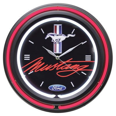 Mustang Neon Clock - Ford Double Neon 15