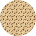 thumbnail image 1 of Ahgly Company Indoor Square Patterned Sun Yellow Area Rugs, 3' Square, 1 of 1