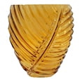 thumbnail image 1 of Florero Mainstays de Vidrio en Forma de Hoja Anaranjado, 1 of 4