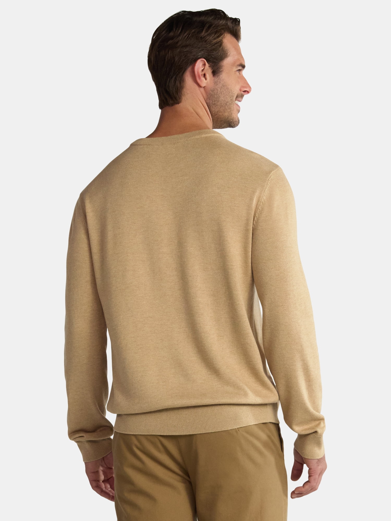 George Men's & Big Men's Relaxed Fit Lightweight Crewneck Sweater, Sizes XS-3XL