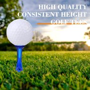 Golf Tees 3-1/4’’ 50 Pcs Plastic Golf Tees Reduced Friction & Side Spin Professional Unbreakable Golf Tees Durability and Stability Golf Tee