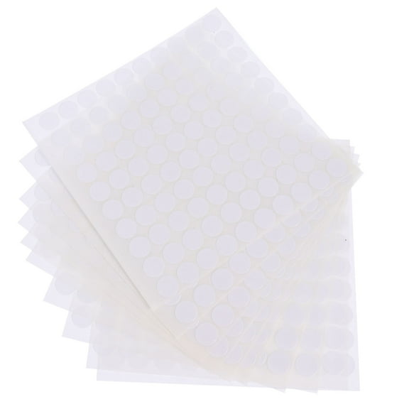 Masteelf 20 Sheets White DualAdhesive Dots Safe Paper for Sticking Crafts and Party Decorations