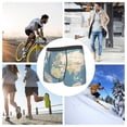 thumbnail image 4 of Fotbe World Map Calzoncillos Tipo Boxer con Bolsa de Soporte Total para Hombre, X-Temp Fresco, Transpirable y de Secado Rápido-Large, 4 of 5