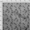 thumbnail image 3 of oneOone Georgette Viscose Gray Fabric Floral Retro Sewing Craft Projects Fabric Prints By Yard 42 Inch Wide, 3 of 5