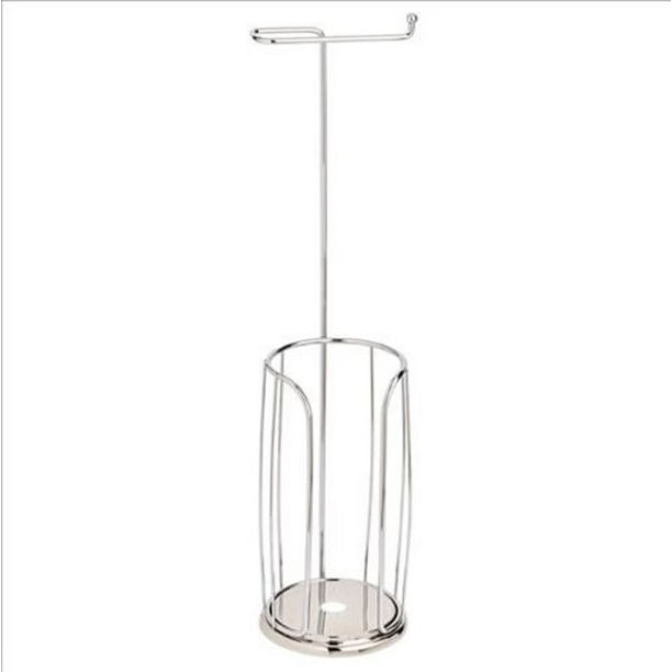 Franklin Brass Freestanding Toilet Paper Holder with Roll Reserve