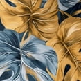 thumbnail image 6 of PIKWEEK Palm Leaves with Lush Branches and Leaves, Tropical Jungle Palm Leaves with Charming Colors Round Tablecloth Waterproof Resistant Fabric White, 6 of 8