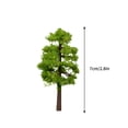 10Pcs Pointed Green Tree Model, Usloyux Miniature Landscape Plants ...