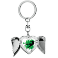 thumbnail image 1 of Penalty kick Soccer Football Sports Heart Angel Wing Key Chain Holder, 1 of 3