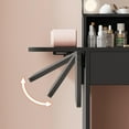 thumbnail image 5 of Vanity Desk with Mirror and Lights, Akaber 34.25” Small Makeup Vanity with Power Outlet, Black Vanity, 5 of 7