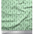 thumbnail image 1 of Soimoi Green Cotton Duck Fabric Seal Leaves Printed Craft Fabric by the Yard 44 Inch Wide, 1 of 3