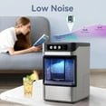 thumbnail image 6 of Balichun Nugget Ice Maker Countertop, Pebble Ice Maker Machine with Soft Chewable Ice, 41lbs/24H, Self-Cleaning, One-Click Operation, Stainless Steel, Crushed Ice Maker for Home Kitchen Office, 6 of 12
