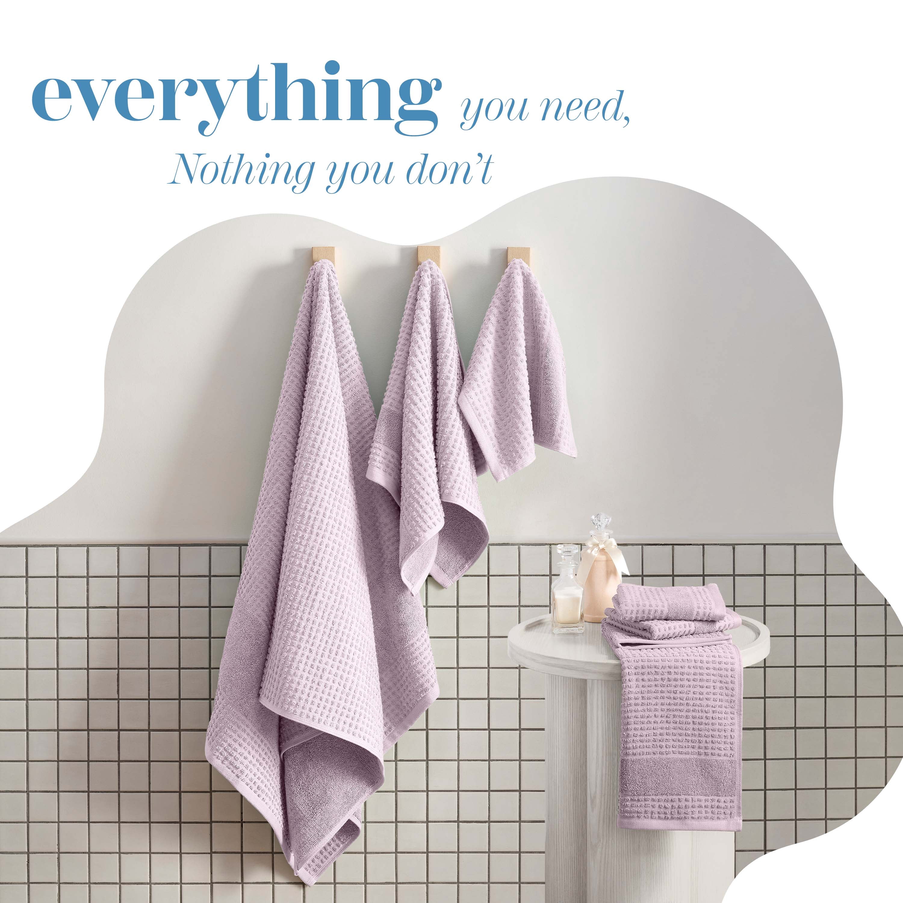 Martex Expression Air Sculpted 6-Piece Towel Set, Lilac