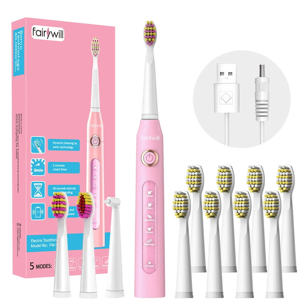 electric pink toothbrush
