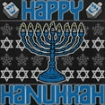 thumbnail image 3 of CafePress - Happy Hanukkah Women's Dark Pajamas - Women's Short Sleeve Print T-Shirt and Pants Dark Cotton Pajama Set, 3 of 7