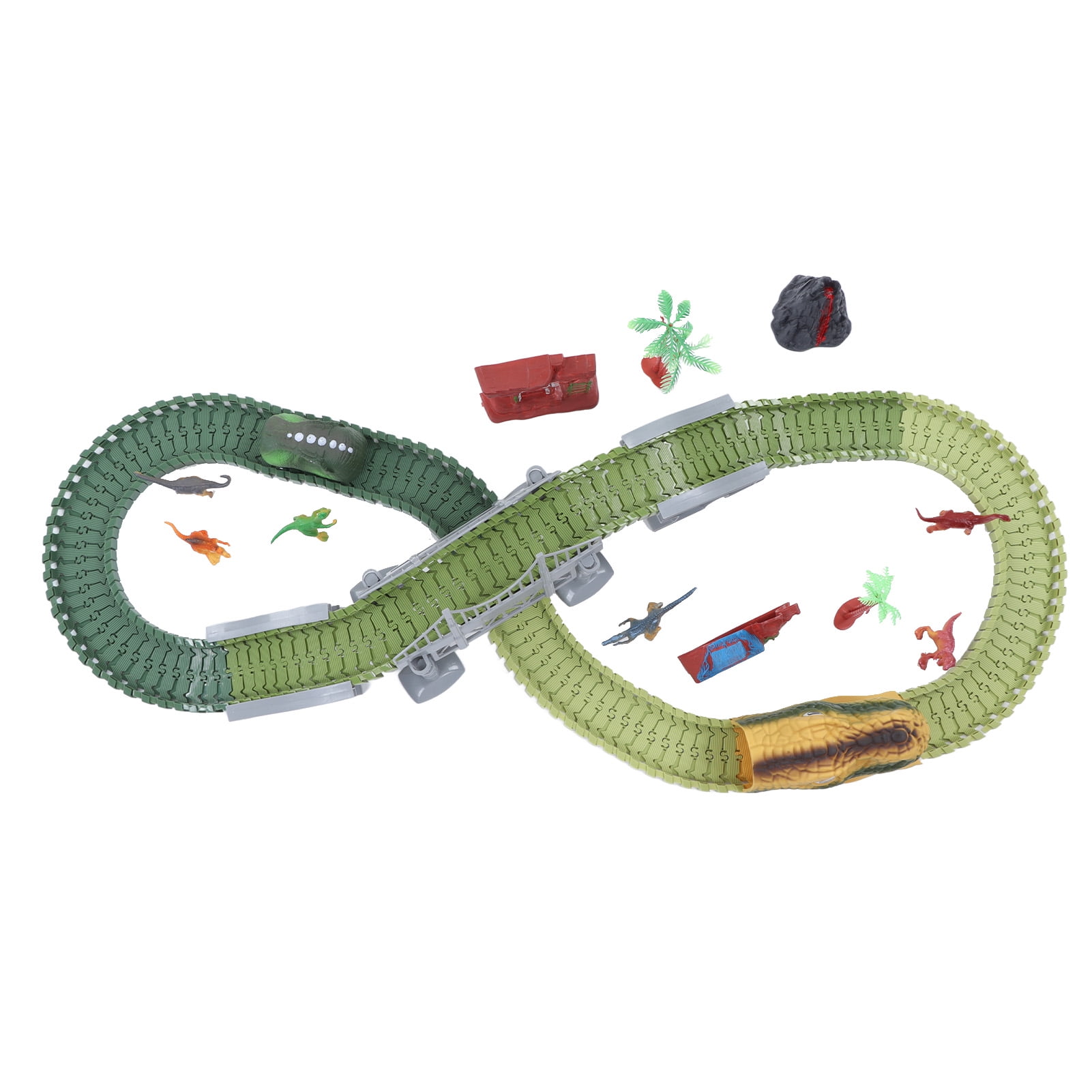 Dinosaur Car Track DIY Splicing Blocks, Safe Educational Electric