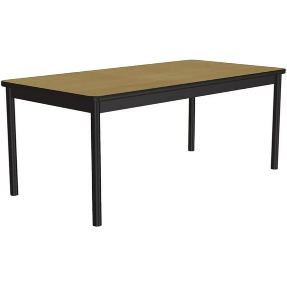 Correll 30"W x 72"D High Pressure Library Table in Fusion Maple