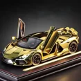 thumbnail image 4 of 1:24 Revuelto Alloy Electroplating Sports Car Model Diecast Metal Toy Racing Vehicles Car Model Simulation Kid ornament gifts Green-boxed, 4 of 6
