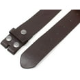 thumbnail image 2 of Leather Belt Strap with Smooth Grain Finish 1.5" Wide with Snaps, 2 of 4