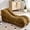 Brown, variant on Yoga Chair for Adults, S Curved Chaise Lounge Indoor, Ergonomic Design Filled with Soft Sponge, Providing Gentle Support for Exercise Stretching Relaxing, White