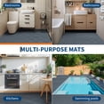 thumbnail image 6 of Interlocking Floor Tiles 12"x12" 100-Pack, Modular PVC Non-Slip Drainage Mat for Garage, Gym, Yard, Patio, Gray, 6 of 7