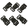 thumbnail image 3 of 6Pcs Heavy Duty Plastic Buckles for Backpack Strap Keeper Quick Release Clip Buckle for Backpack No Sewing Required Buckles Field Repair Buckles Dark Green 2.5 CM, 3 of 8