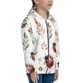 thumbnail image 5 of Kdxio Watercolor Ladybug Pattern Kids Boys Girls Zip Up Hoodie 3D Printed Hooded Sweatshirt Hoody Coat with Pocket 7-12 Y-Medium, 5 of 6