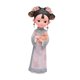 thumbnail image 5 of Estatua de resina de niña, figura en miniatura, vestido popular, decoración de escritorio tradicional Gato de 12 x 8 x 155 cm, 5 of 9