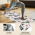 thumbnail image 4 of Boston Terrier Puppy Dog Hot Yoga Mat Towel Non Slip for Hot Yoga - Quick-Drying Yoga Mat Cover with 4 Corner Pockets with Travel Bag - Hot Yoga Towel Non Slip 74"x26", 4 of 6