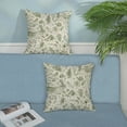thumbnail image 3 of Spring Sage Green Pillow Covers 18x18 Set of 2 Easter Decorative Throw Pillows Easter Rabbit Bunny Floral Botanical Plants Decor Pillow Cases Outdoor Farmhouse Cushion Case for Couch Home, 3 of 6