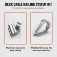 thumbnail image 6 of VEVOR T304 Stainless Steel Cable Steel Wire Rope 1/16" 328 ft 7x7 Cable Railing, 6 of 9
