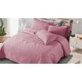 thumbnail image 1 of Ensemble de Couvre-Lit Réversible Uni en Pur Coton - Rose, 1 of 1
