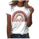 thumbnail image 1 of Camiseta informal para mujer, blusa estampada con cuello redondo y manga corta, Tops OAVQHLG3B Store  lin121212, 1 of 4